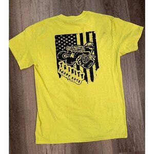 Trinity swamp rats 4wheeeler atv bright yellow tshirt size men’s medium